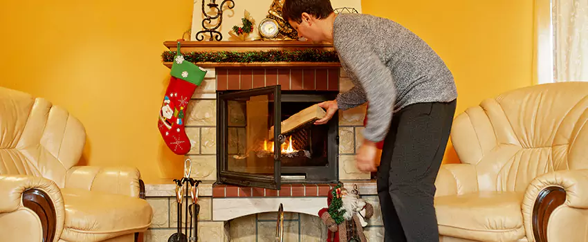Rusted Metal Fireplace Restoration in Safety Harbor, Florida